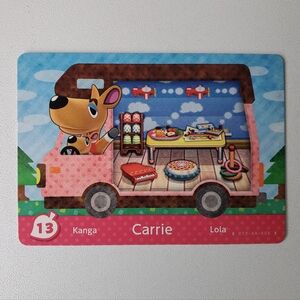 Nintendo | Animal Crossing: New Leaf Welcome amiibo Card | RV Carrie Kangaroo 13